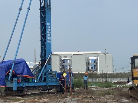 Cọc xi măng đất thi công tại khu công nghiệp Thành Thành công Tây Ninh